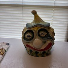 McCoy Sad Clown Cookie Jar Scary USA Scarce Vintage #255