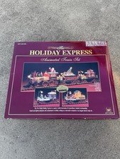 New Bright The Holiday Express Animated Train Set #385 Complete Tested