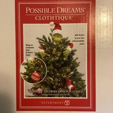 NIB Decorate Grinch in a Cinch Christmas Tree Topper Set Dept 56 Possible Dreams