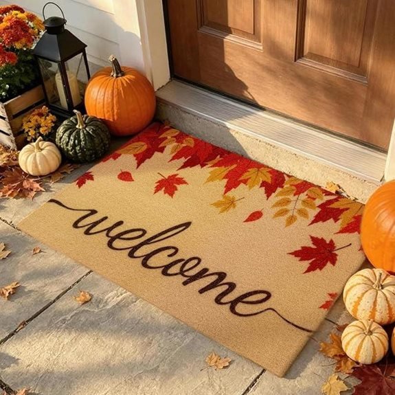 Fall Door Mat Non Slip Front Welcome Mat Outdoor Indoor 17x30