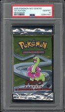 Pokemon 2000 Meganium 1st Edition Booster Pack Neo Genesis PSA 10 - English WOTC