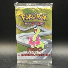Pokemon TCG Neo Genesis Unlimited Meganium Booster Pack English SEALED 2000