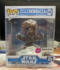Star Wars Battle At Echo Base: Chewbacca 374 Flocked Amazon Exclusive Funko Pop!