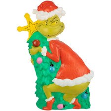 The Grinch Santa 2026 Blow Mold Lighted Stole Christmas Yard Decor 32.8” New