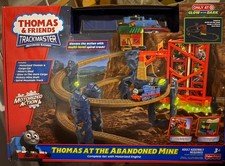 Thomas and Friends Trackmaster AT THE ABANDONED MINE PLAYSET Glows in dark