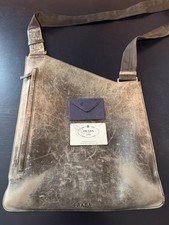 Vintage 1999 PRADA V340 Vitello Sport Crossbody Bag Tundra 5th Ave Card As-Is TL