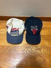 Vintage 90s Chicago Bulls Sports Specialties & Team USA Basketball Snapback Hats