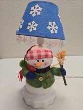 Vintage Snowman Lamp