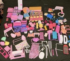 Vintage Barbie Furniture & Playset Accessories Lot 1980s–90s Swing Sled Store