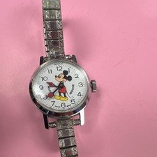 Vintage Bradley Walt Disney Mickey Mouse Watch Swiss Made Manual Wind