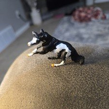 Vintage Breyer Miniature Horse Black White Standing figure 1.5” (VIN146)
