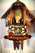 Vintage Classic SCHMECKENBECHER Musical 1 Day Cuckoo Clock #210, Intact!