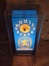 Vintage Lowenbrau Beer Lighted Clock 1983 Tested Working Please Read