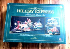 Vintage The Holiday Express Animated Christmas Train Set #380 New Bright 1996