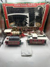 Vintage The HOLIDAY EXPRESS Animated Christmas Train Set New Bright 1996
