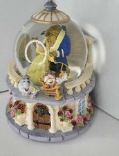 VTG RARE Discontinued Disney Beauty and the Beast Snow Globe