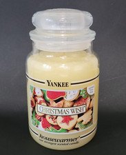 Yankee Candle Christmas Wish Black Band Housewarmer 22 oz Jar Limited Time