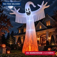 12 FT Giant Halloween Inflatable Ghost, Outdoor Yard Decoration