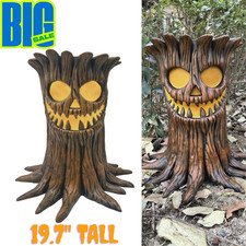 19.7" LED Haunted Stump Halloween Blow Mold Lighted Haunted Tall Outdoor Decor