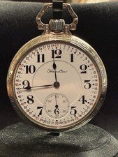 1917 Hamilton 990 16s 21 Jewel Railroad Pocket Watch Only 3700 Made Working