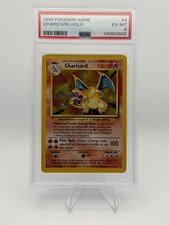 1999 Pokemon Base Set Unlimited Charizard Holo #4/102 PSA 6 EX-MT WOTC