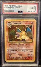 1999 Pokemon Base Set Unlimited Charizard-Holo Card 4/102 PSA 6