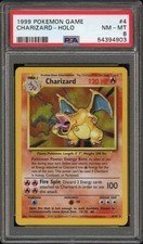 1999 Pokemon Game #4 Charizard Holo PSA 8 Card Trusted Seller Free Ship Base Set