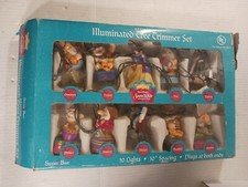 1999 Santa's Best EZ Light Disney Snow White Illuminated Tree Trimmer Set Workin
