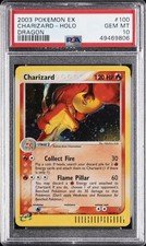 2003 POKEMON EX DRAGON #100 CHARIZARD-HOLO PSA 10