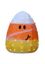 28-Inch Light Up Candy Corn Mummy Decoration