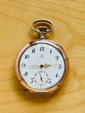 2P937 Antique Omega silver pocket watch