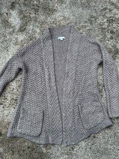 A- New York & Company Knit Chunky Cardigan Sweater Oversized - Size S
