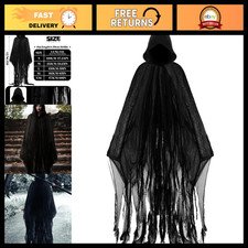 Adult Grim Reaper Costume with Cloak - Spooky Halloween Outfit for Parties