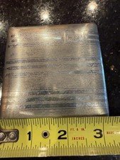 Antique Sterling Silver Cigarette Case - Classic Design with Embossed Design