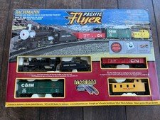 Bachmann Trains - Pacific Flyer Ready To Run Electric Train Set - HO Scale