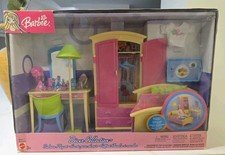 Barbie Decor Collection Bedroom Furniture Playset 2003 Mattel B6275