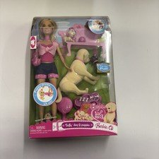 Barbie Taffy Dog & Puppies Doll Play Set Loves Me 3 Nuzzle M4215 Mattel 2007 NEW