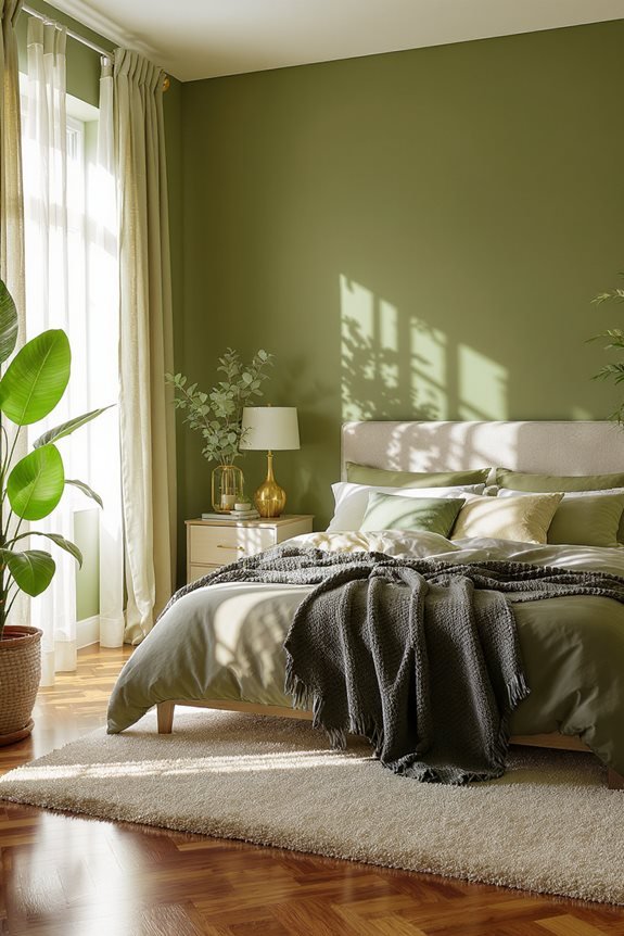 brass lamps enhance room ambiance