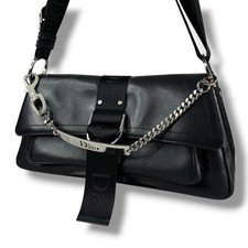 Christian Dior Hardcore Shoulder Handbag Bag Leather Logo Plate Vintage y2k Logo