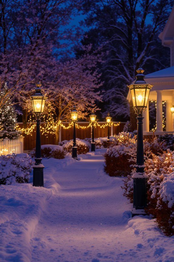 christmas lamp posts style