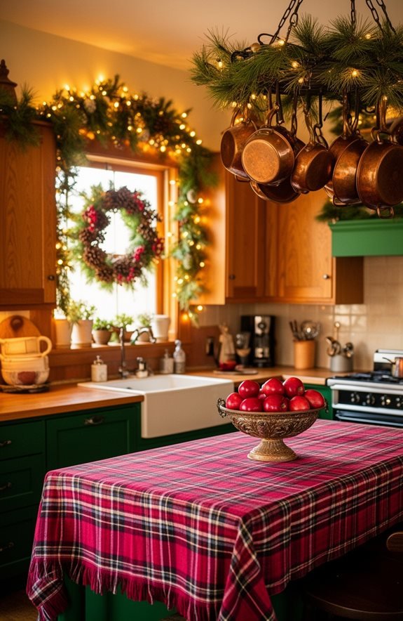 classic christmas kitchen colors
