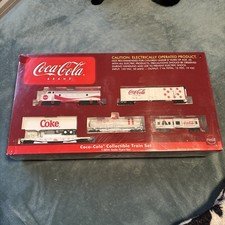 Coca-Cola Collectible Train Set 1:48 Scale, Vintage 4Piece Set with Original Box