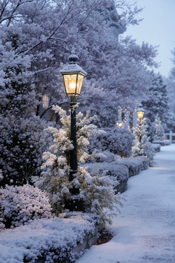 decorative winter garden lamp