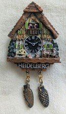 Dining Heidelberg Cuckoo Clock Tourist Souvenir 3D Resin Fridge Magnet Craft