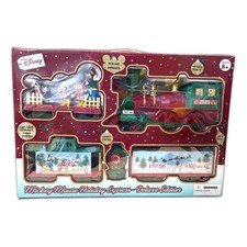 Disney Mickey Mouse Holiday Express Deluxe Edition 49-Piece Train Set Remote New