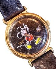Disney Pulsar Mickey Mouse Watch Rotating Arms With Date 25mm New Battery