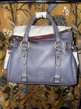 Dooney & Bourke Florentine Leather Satchel – Steel Blue – Brand New, Never Used