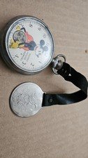 Early Ingersoll Mickey Mouse Pocket Watch with Fob