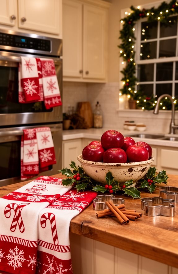 festive kitchen towel swap