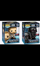 Funko Pop! Star Wars Darth Vader #860 + Obi-Wan #861 Kyber Crystal 2026 LE +Case